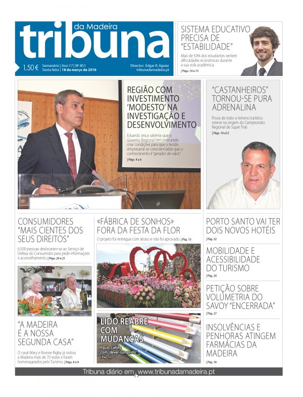 N.º 851 - 18/03/2016 - Tribuna da Madeira