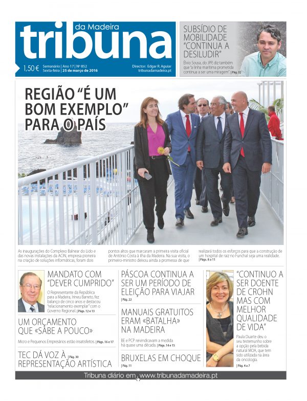 N.º 852 - 25/03/2016 - Tribuna da Madeira
