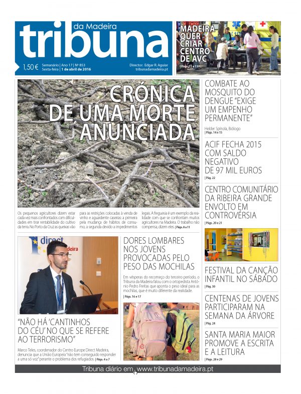 N.º 853 - 01/04/2016 - Tribuna da Madeira