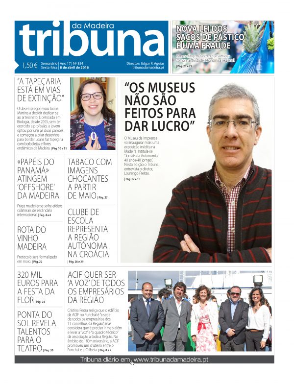 N.º 854 - 08/04/2016 - Tribuna da Madeira