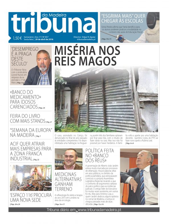 N.º 857 - 29/04/2016 - Tribuna da Madeira