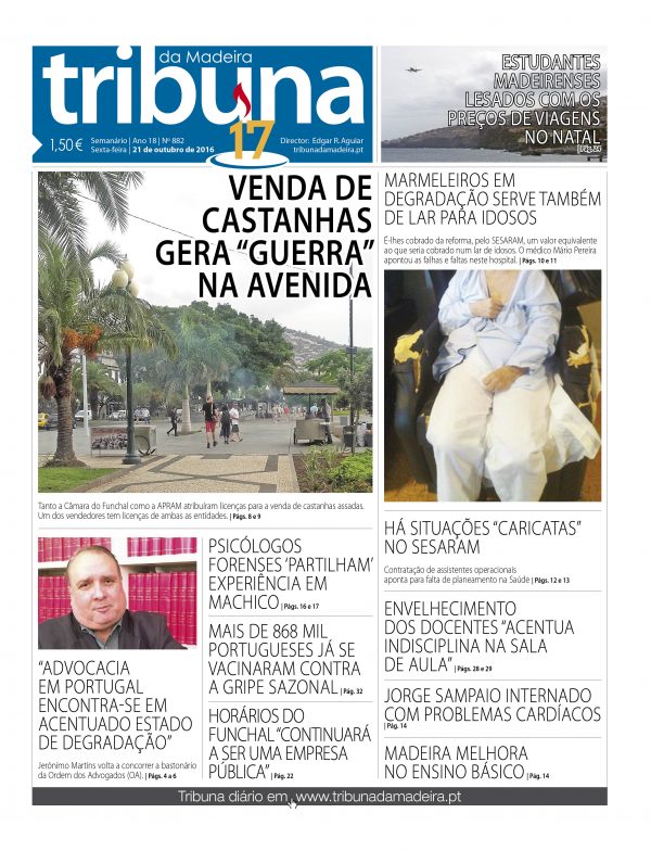 Nº 882 - 21/10/2016 - Tribuna da Madeira