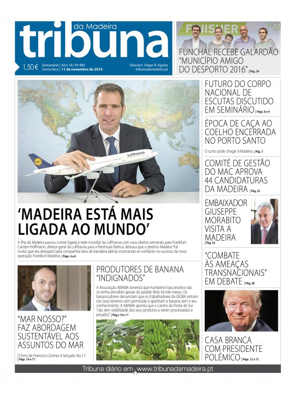 Nº 885 - 11/11/2016 - Tribuna da Madeira