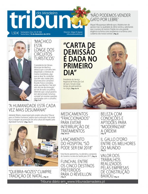 Nº 890 - 16/12/2016 - Tribuna da Madeira