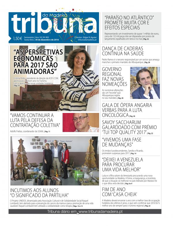 Nº 892 - 30/12/2016 - Tribuna da Madeira