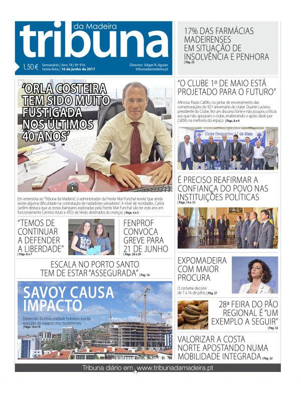 Nº 916 - 16/06/2017 - Tribuna da Madeira