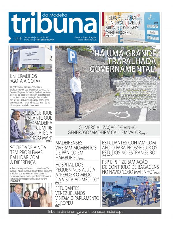 Nº 920 - 14/07/2017 - Tribuna da Madeira