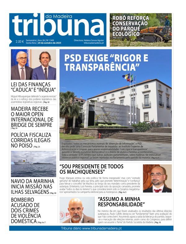 Nº 1349 – 24/10/2025 – Tribuna da Madeira