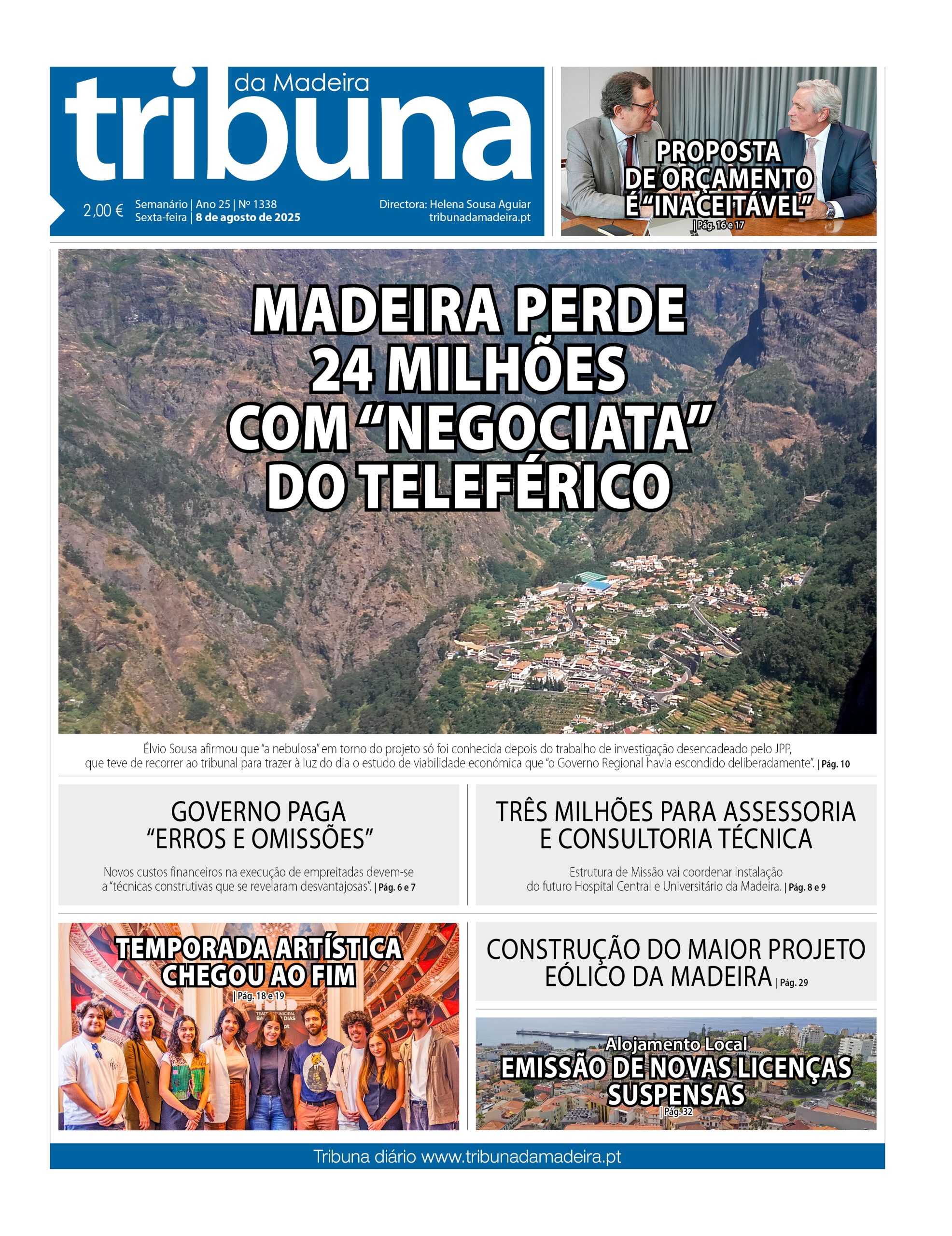 Nº 1338 – 08/08/2025 – Tribuna da Madeira