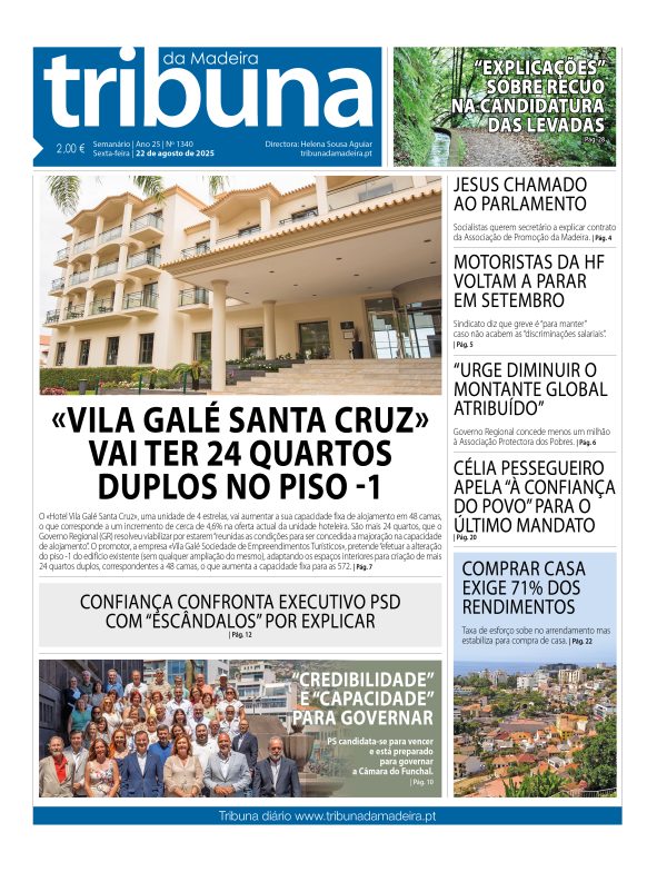 Nº 1340 – 22/08/2025 – Tribuna da Madeira