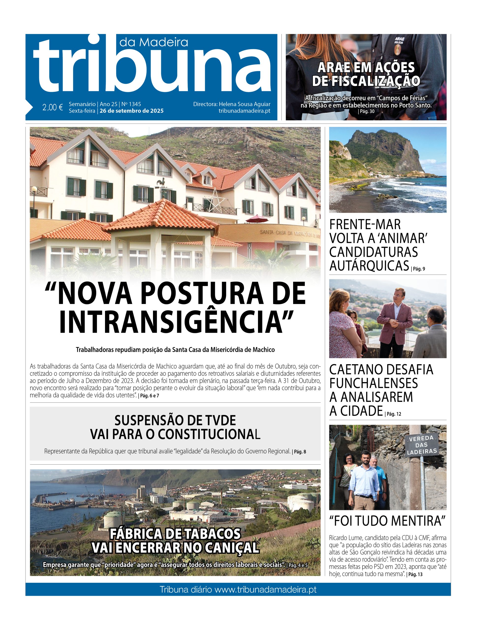 Nº 1345 – 26/09/2025 – Tribuna da Madeira