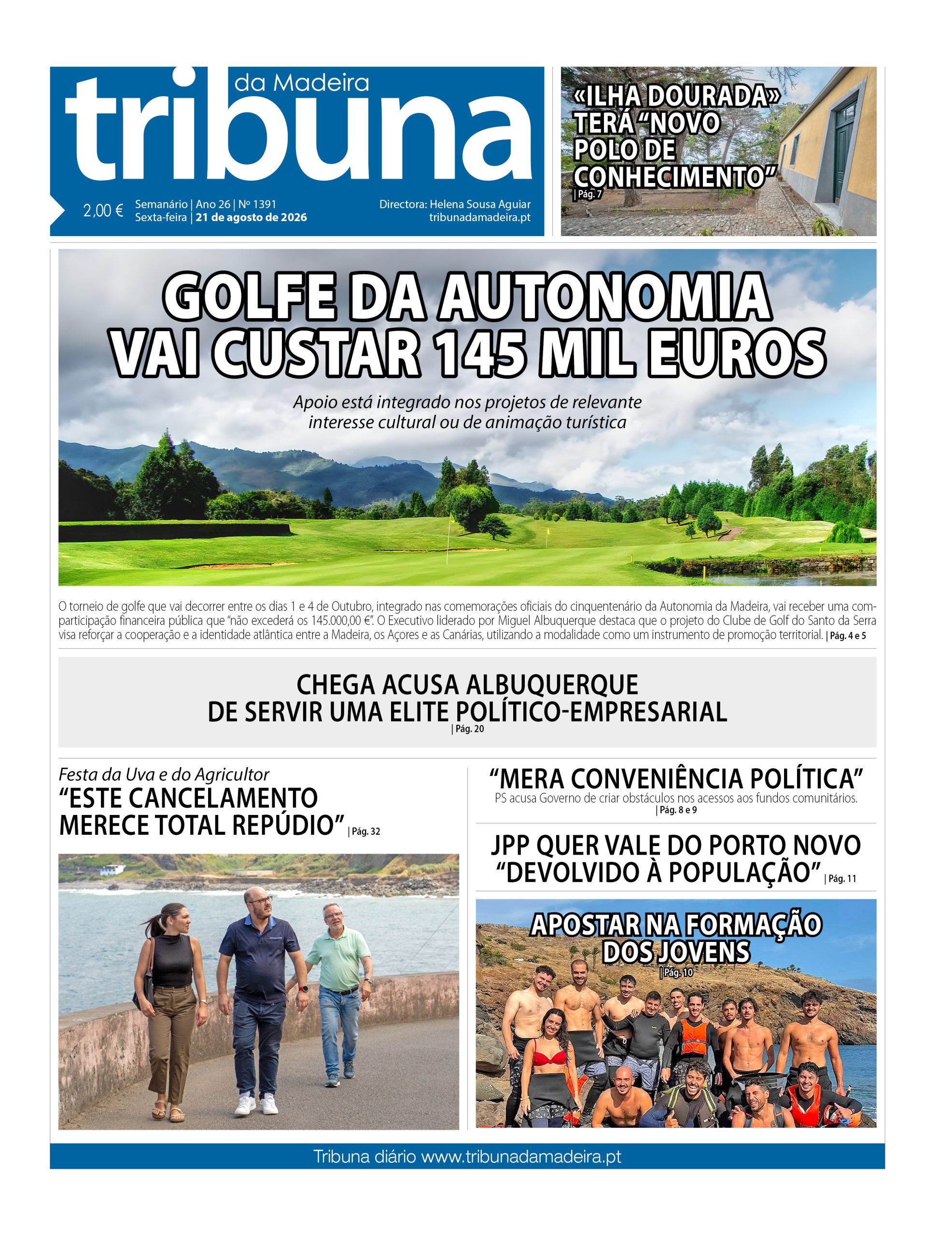 Nº 1391 – 21/08/2026 – Tribuna da Madeira