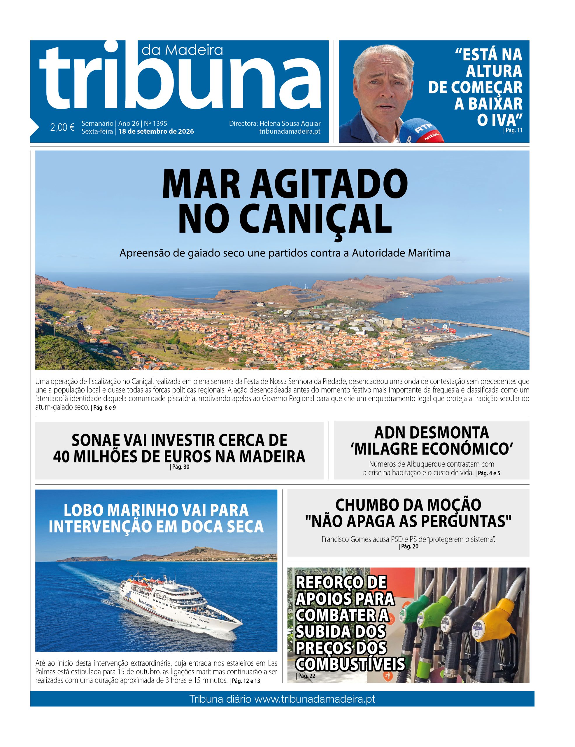 Nº 1395 – 18/09/2026 – Tribuna da Madeira