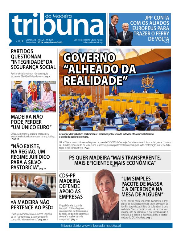 Nº 1396 – 25/09/2026 – Tribuna da Madeira