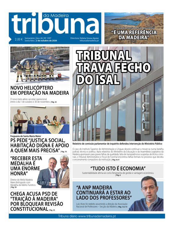 Nº 1397 – 02/10/2026 – Tribuna da Madeira
