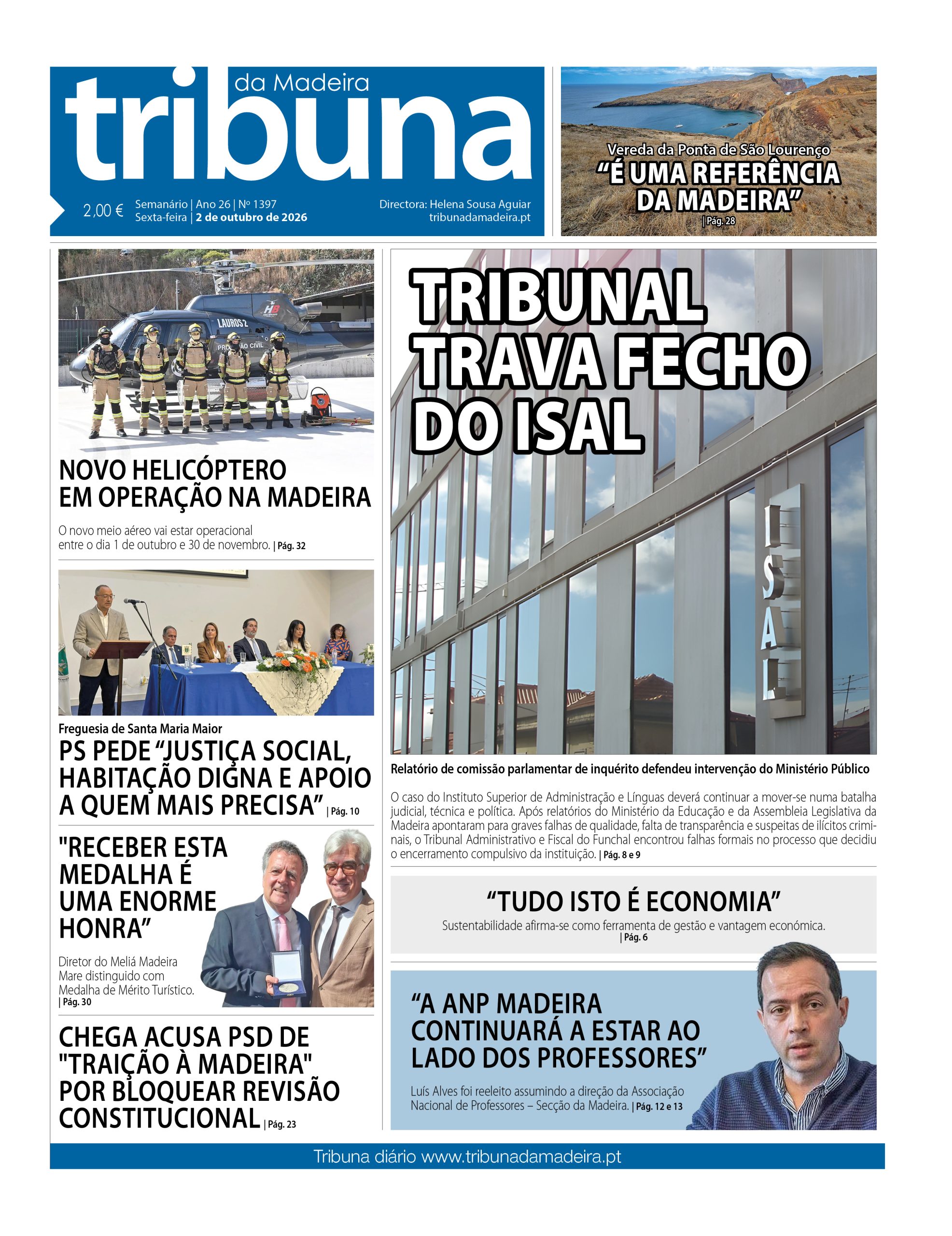 Nº 1397 – 02/10/2026 – Tribuna da Madeira