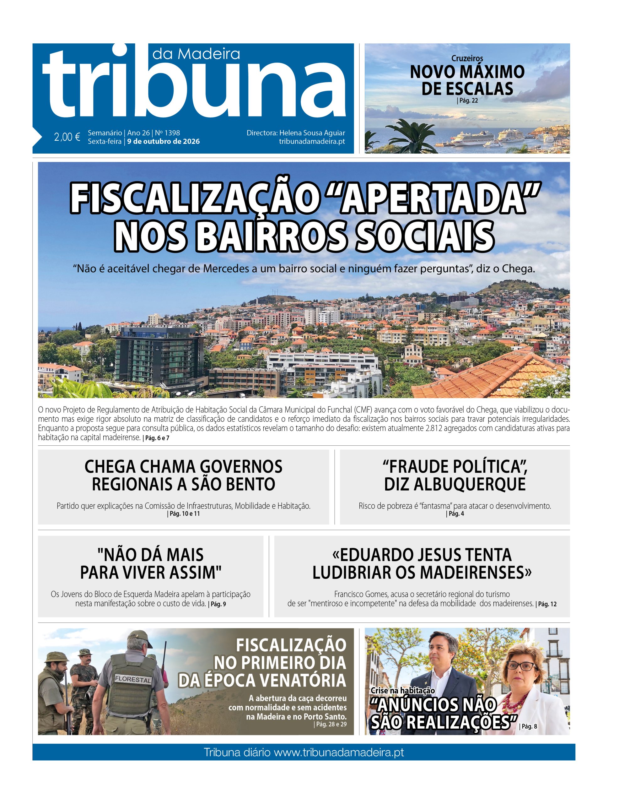 Nº 1398 – 09/10/2026 – Tribuna da Madeira