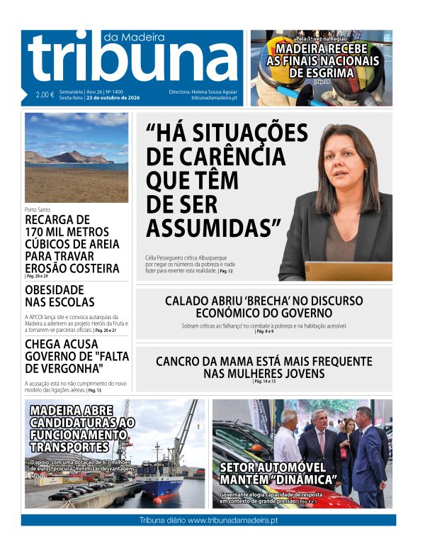 Nº 1400 – 23/10/2026 – Tribuna da Madeira