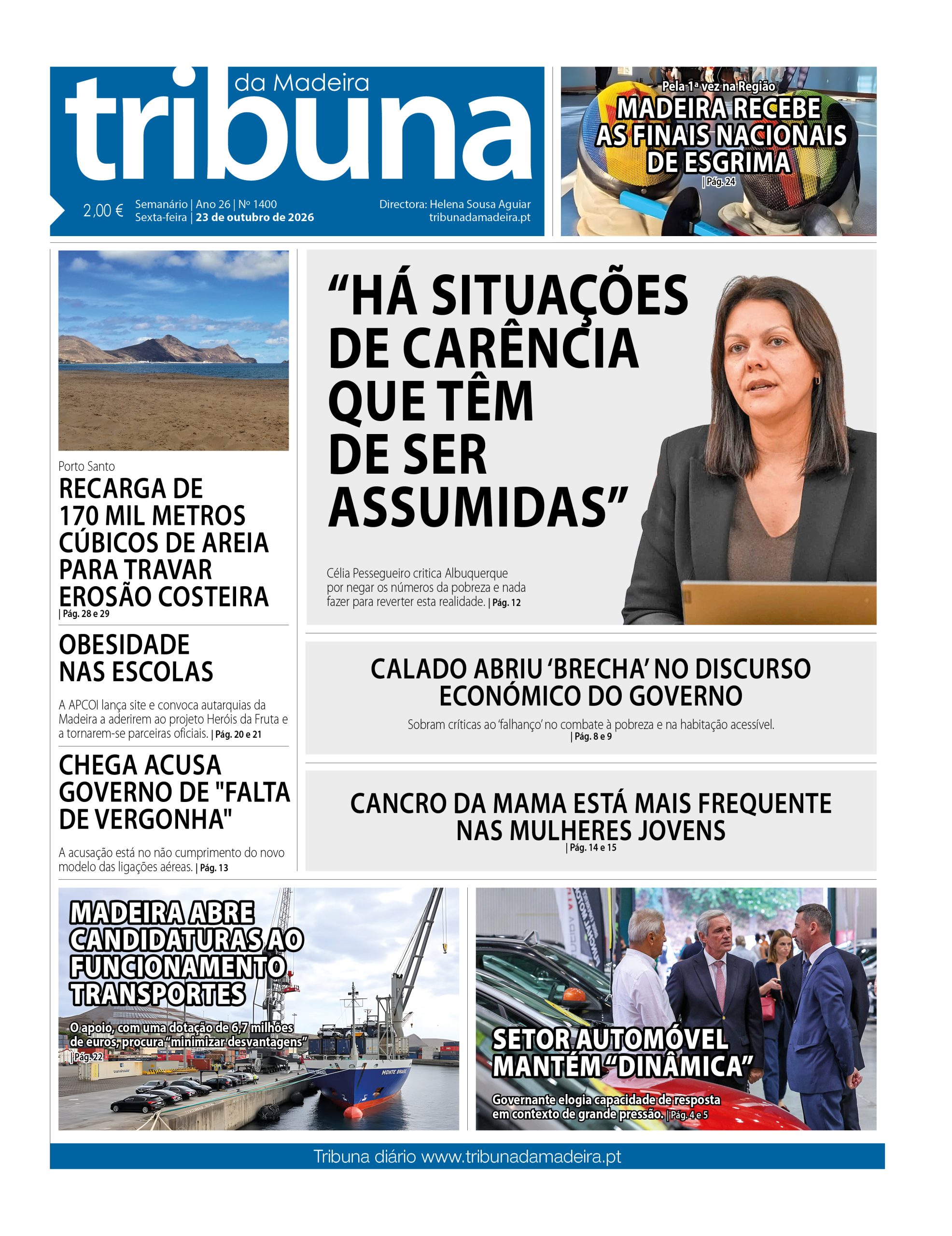 Nº 1400 – 23/10/2026 – Tribuna da Madeira